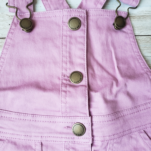 Jaime Kay Lavendar Jean Overall Dress - Picture 3 of 6